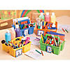 9&quot; x 6 1/4&quot; x 4&quot; Compartment Classroom Storage Caddies - 6 Pc. Image 1