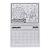 9&quot; x 6 3/4&quot; Color Your Own 2025 Cardstock Calendar with Spiral Binding Image 1