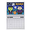 9&quot; x 6 3/4&quot; Color Your Own 2025 Cardstock Calendar with Spiral Binding Image 1