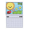 9&quot; x 6 3/4&quot; Color Your Own 2026 Cardstock Calendar with Spiral Binding Image 1