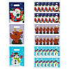 9" x 6" Christmas Party Characters Plastic Goody Bags - 36 Pc. Image 1