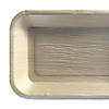 9" x 6" Rectangular Natural Palm Leaf Eco-Friendly Disposable Trays (100 Trays) Image 1
