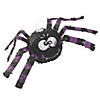 9" x 9" Silly Spider-Shaped Black & Purple Papier-M&#226;ch&#233; Pi&#241;ata Image 1