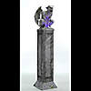 96" Oversized Gargoyle Pillar Animated Halloween Prop Image 4
