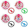 96 Pc. 1 1/2" Bulk Circle Spin Top Valentine Exchanges with Card for 48 Image 1