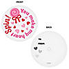 96 Pc. 1 1/2" Bulk Circle Spin Top Valentine Exchanges with Card for 48 Image 2