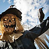 96" Staked Scarecrow Animated Halloween Prop Image 3
