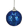 9ct Lavish Blue Mirrored Disco Christmas Ball Ornaments 2.5" (60mm) Image 1