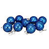 9ct Lavish Blue Mirrored Disco Christmas Ball Ornaments 2.5" (60mm) Image 2