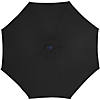 9ft Solar Lighted Outdoor Patio Market Umbrella with Hand Crank and Tilt  Black Image 4