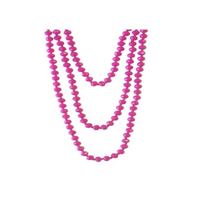 A Blonde and Her Bag Jewelry - Fuchsia Crystal Beaded Necklace Image 1