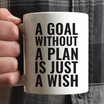 A Goal Needs a Plan Ceramic Mug Image 1