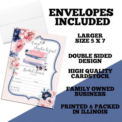 A New Chapter Bridal Shower Party Invitations Image 1