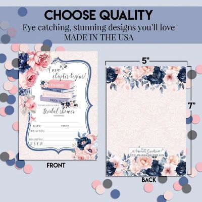 A New Chapter Bridal Shower Party Invitations Image 3