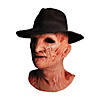 A Nightmare on Elm Street 2: Freddy's Revenge&#8482; Deluxe Freddy Krueger Mask with Fedora Hat Image 1