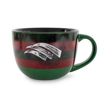 A Nightmare on Elm Street Sweater Claws Ceramic Soup Mug  Holds 24 Ounces Image 1