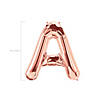 A-Shaped Rose Gold Letter 34" Mylar Balloon Image 1