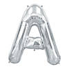 A-Shaped Silver Letter 34" Mylar Balloon Image 1