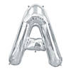 &#8220;A&#8221; Silver Letter 34" Mylar Balloon Image 1