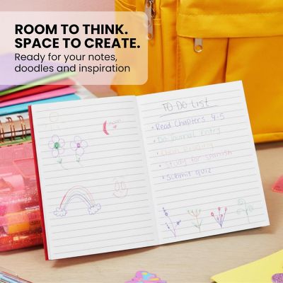 A6 Lined Journals 24 Pack - Mini Notebooks for Writing, Note Taking, or Sketching - Small Journal Bulk Set for Students Image 1