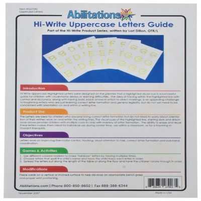 Abilitations Hi-Write Alphabet Paper, Uppercase, 100 Sheets Image 1