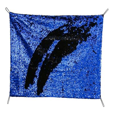 Abilitations Sensory Sequin Panel, 24 x 36 Inches, Blue/Black Image 1