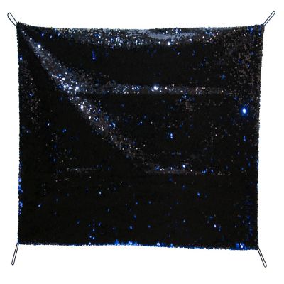 Abilitations Sensory Sequin Panel, 24 x 36 Inches, Blue/Black Image 1