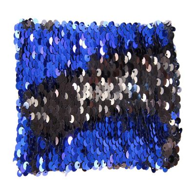 Abilitations Sensory Sequin Soother, 6 x 4 Inches, Blue/Black Image 1