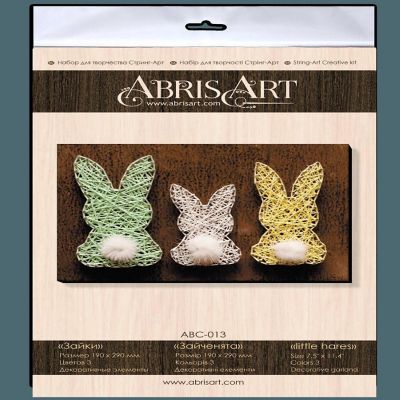 Abris Art Creative Kit/String Art Little hares ABC-013 Image 1