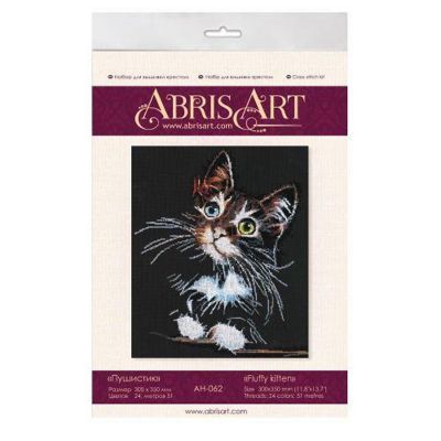 Abris Art Cross-stitch kit Fluffy kitten AH-062 Image 1