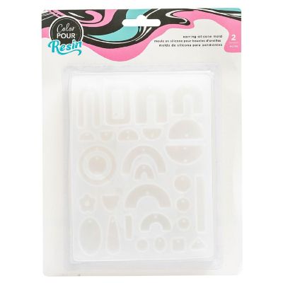 AC Color Pour Resin Mold 2/Pkg-Earrings Image 1