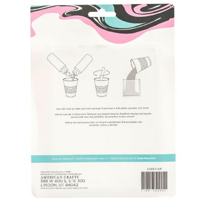 AC Color Pour Resin Mold 2/Pkg-Earrings Image 1