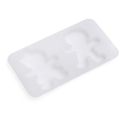 AC Color Pour Resin Mold-Gingerbread Coaster Image 1