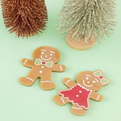 AC Color Pour Resin Mold-Gingerbread Coaster Image 3