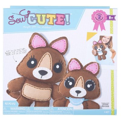 AC Kids Felt Sewing Kit 2/Pkg-Kangaroo and Joey Image 1