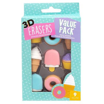 AC Office 3D Erasers 9/Pkg-Dessert Image 1