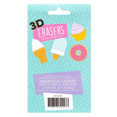 AC Office 3D Erasers 9/Pkg-Dessert Image 1