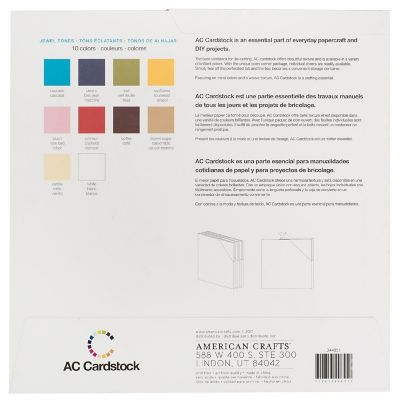 AC Smooth Cardstock 12"X12" 60/Pkg-Modern Neutrals Image 1