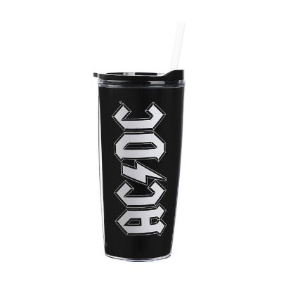 ACDC Logo Black 22 Oz Acrylic Cup Image 1