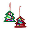 Acetate Christmas Tree Suncatcher Craft Kit - Makes 12 Image 1
