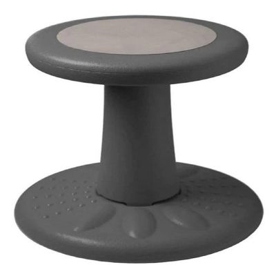 Active Chairs Wobble Stool for Kids, Flexible Seating Improves Focus and Helps ADD/ADHD, 14-Inch Preschool Chair, Ages 3-7, Gray Image 1