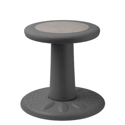 Active Chairs Wobble Stool for Kids, Flexible Seating Improves Focus and Helps ADD/ADHD,  17.75-Inch Pre-Teen Chair, Ages 7-12, Gray Image 1