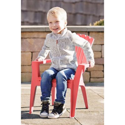 Adams #8460-26-3731 Kid's Adirondack Stacking Chair, Cherry Red Image 2