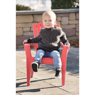 Adams #8460-26-3731 Kid's Adirondack Stacking Chair, Cherry Red Image 3