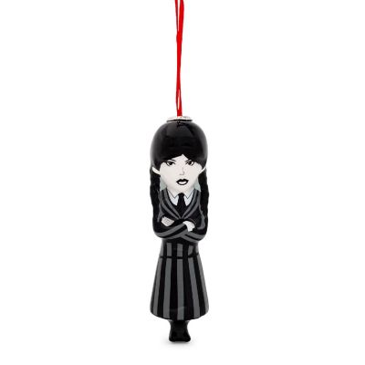 Addams Family Wednesday 4-Inch Shatterproof Decoupage Ornament Image 1