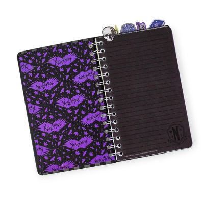 Addams Family Wednesday Nevermore Academy 5-Tab Spiral Notebook With 75 Sheets Image 1