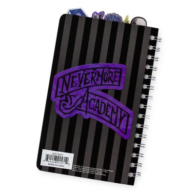 Addams Family Wednesday Nevermore Academy 5-Tab Spiral Notebook With 75 Sheets Image 3