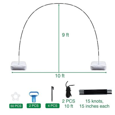 Adjustable 9Ft Balloon Arch Kit with Base for Party Decorations Image 1