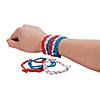 Adjustable Patriotic Friendship Rope Bracelets - 72 Pc. Image 1