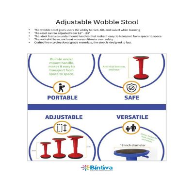 Adjustable Wobble Stool Image 2